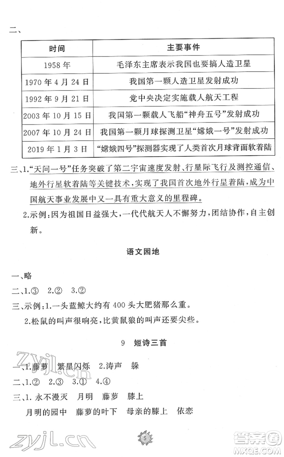 山東友誼出版社2022小學(xué)同步練習(xí)冊(cè)提優(yōu)測(cè)試卷四年級(jí)語(yǔ)文下冊(cè)人教版答案