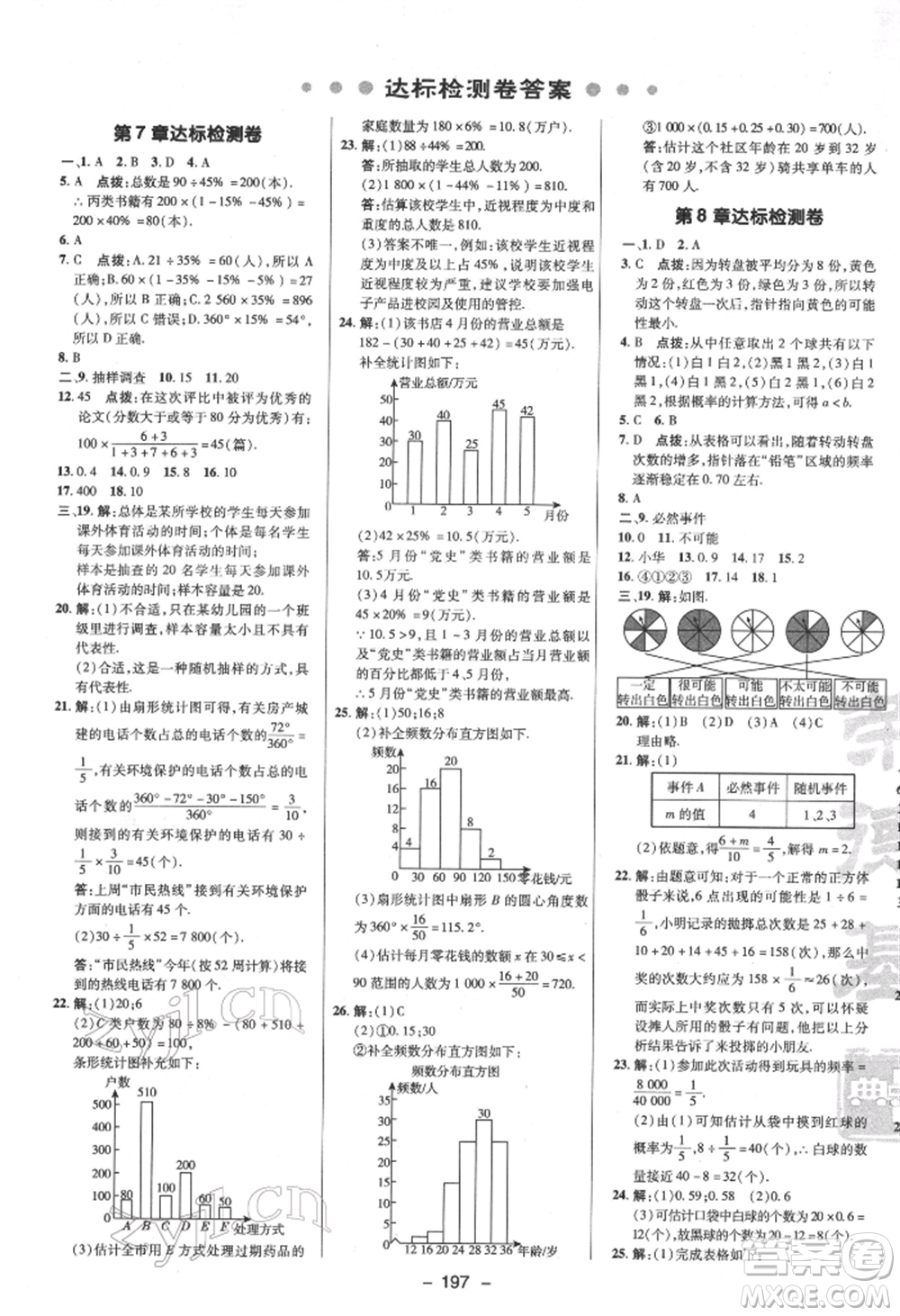 陜西人民教育出版社2022典中點(diǎn)綜合應(yīng)用創(chuàng)新題八年級數(shù)學(xué)下冊蘇科版參考答案