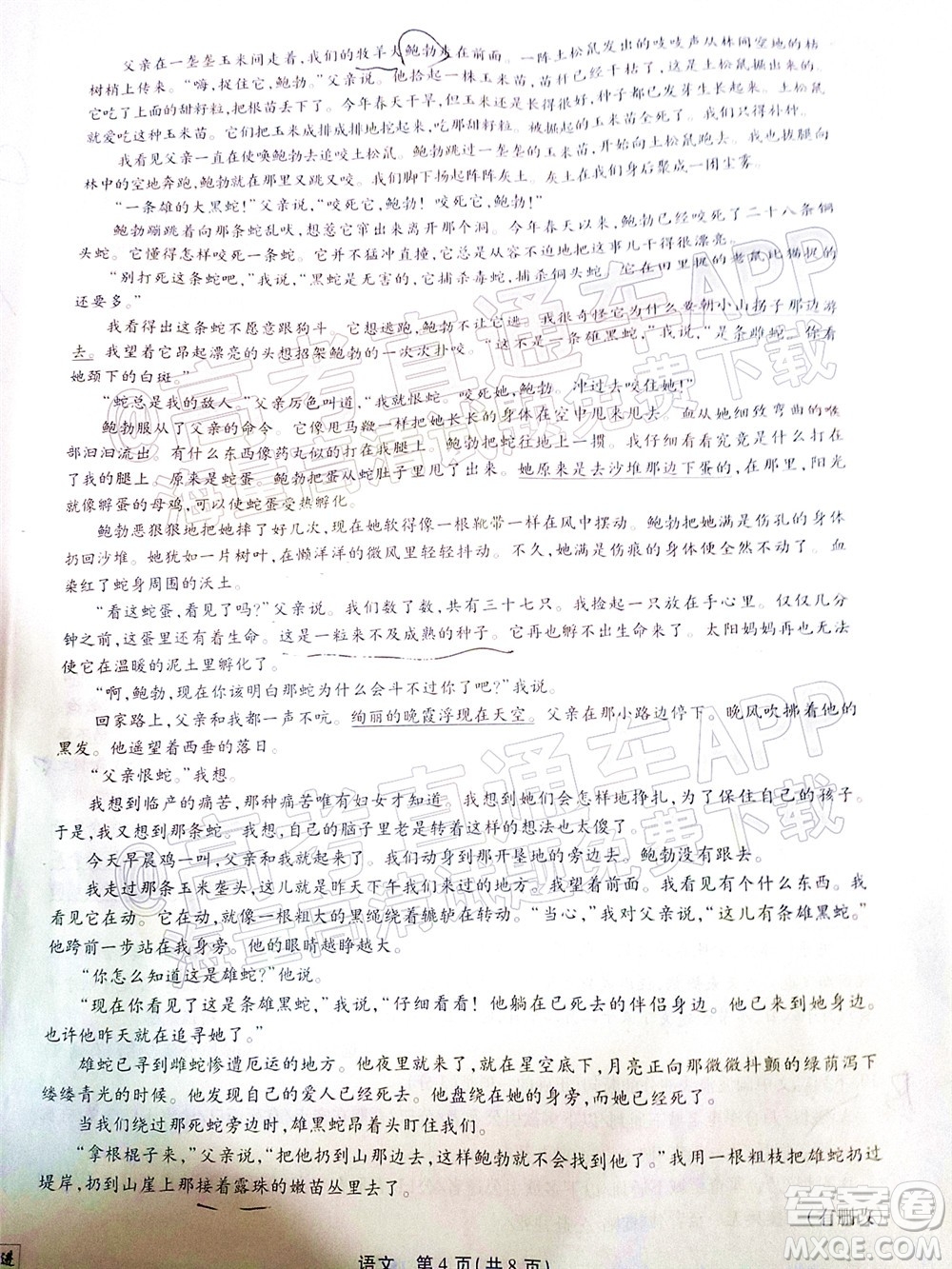 智慧上進(jìn)2021-2022學(xué)年高三年級(jí)二輪復(fù)習(xí)階段測(cè)試語(yǔ)文試題及答案