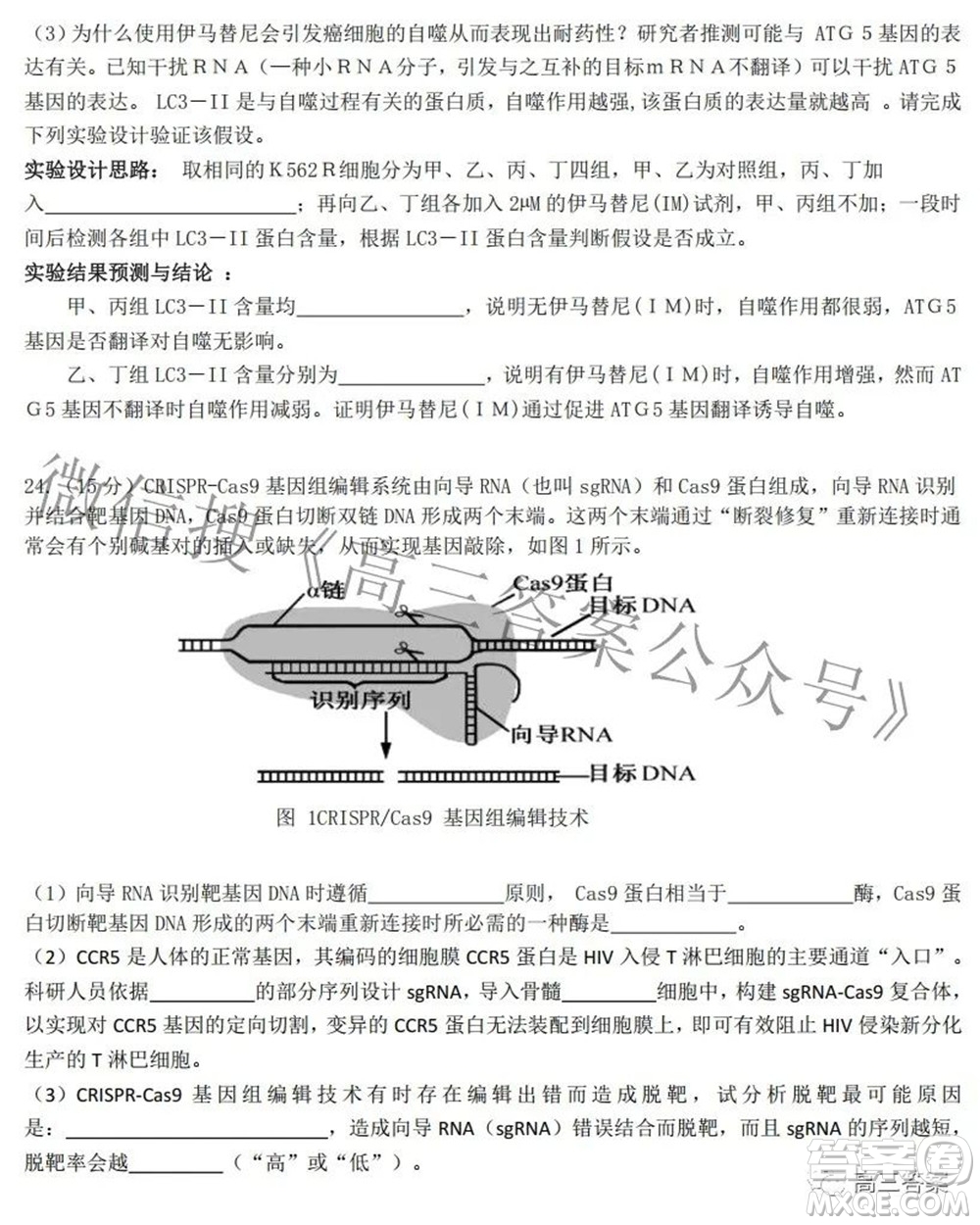 2022屆高三湖北十一校第二次聯(lián)考生物試題及答案