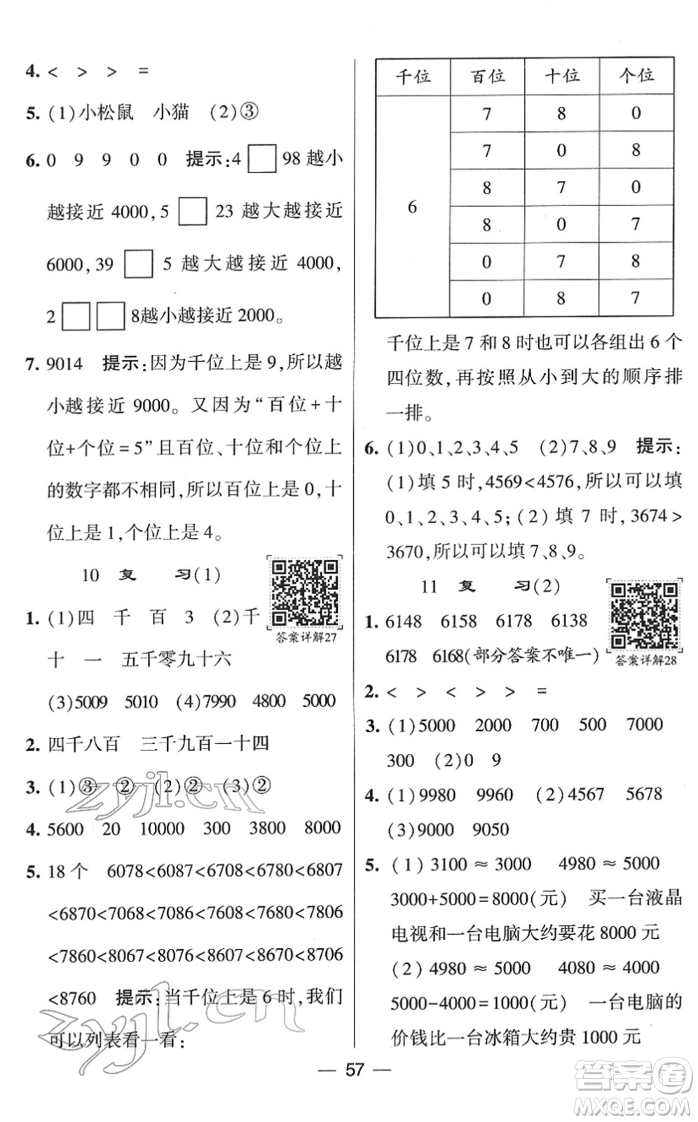 河海大學(xué)出版社2022學(xué)霸棒棒堂同步提優(yōu)二年級數(shù)學(xué)下冊SJ蘇教版答案