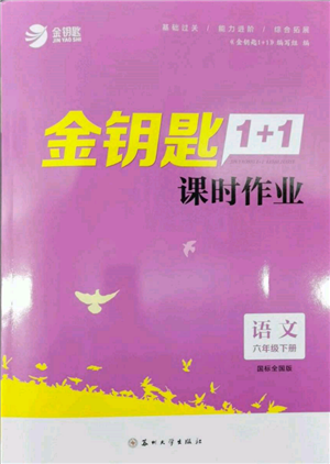 蘇州大學(xué)出版社2022金鑰匙1+1課時(shí)作業(yè)六年級(jí)下冊(cè)語(yǔ)文全國(guó)版參考答案