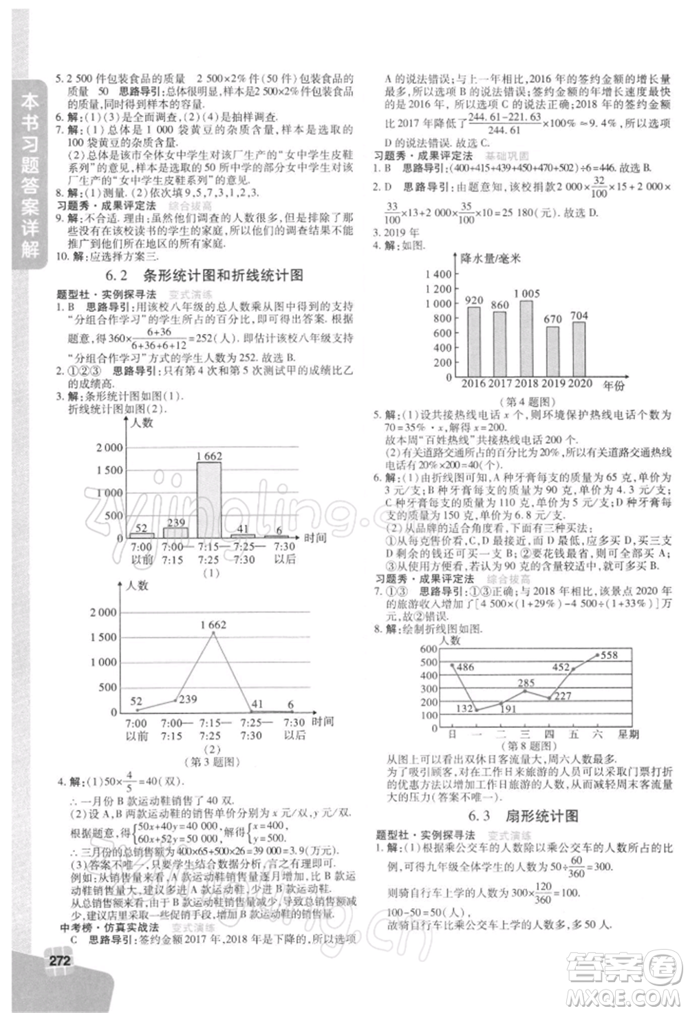 北京教育出版社2022倍速學(xué)習(xí)法七年級(jí)下冊(cè)數(shù)學(xué)浙教版參考答案