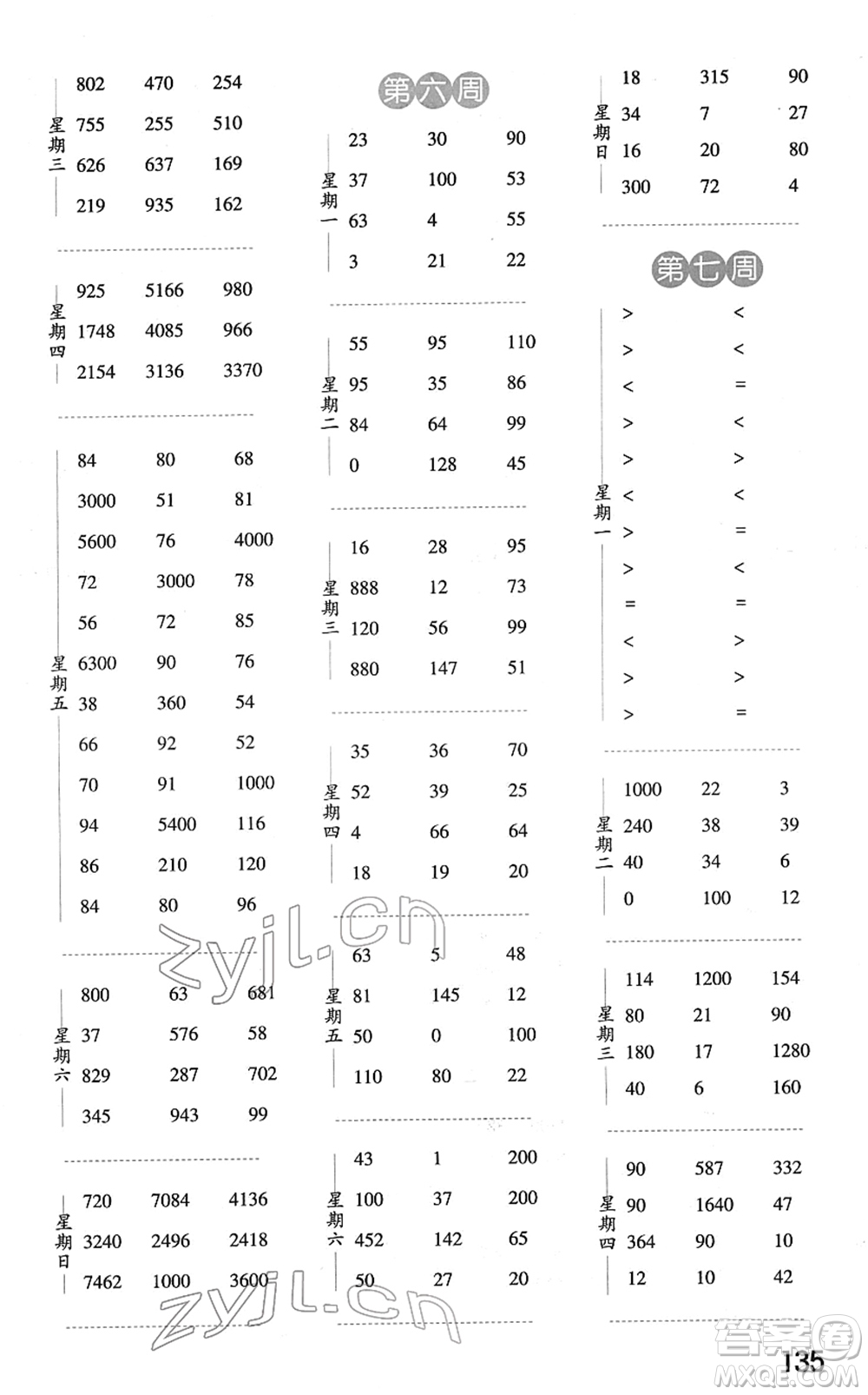 寧夏人民教育出版社2022經(jīng)綸學(xué)典口算達(dá)人三年級(jí)數(shù)學(xué)下冊(cè)江蘇國(guó)標(biāo)版答案