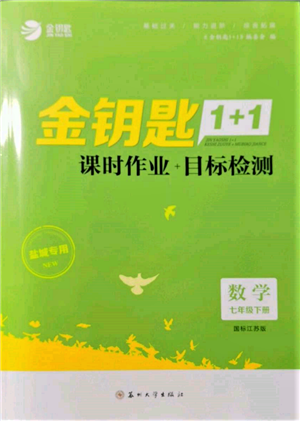 蘇州大學(xué)出版社2022金鑰匙1+1課時(shí)作業(yè)目標(biāo)檢測七年級(jí)下冊數(shù)學(xué)江蘇版鹽城專版參考答案