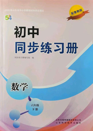 山東科學(xué)技術(shù)出版社2022初中同步練習(xí)冊數(shù)學(xué)六年級下冊五四制魯教版答案