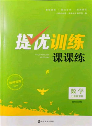 南京大學(xué)出版社2022提優(yōu)訓(xùn)練課課練七年級(jí)下冊數(shù)學(xué)江蘇版徐州專版參考答案