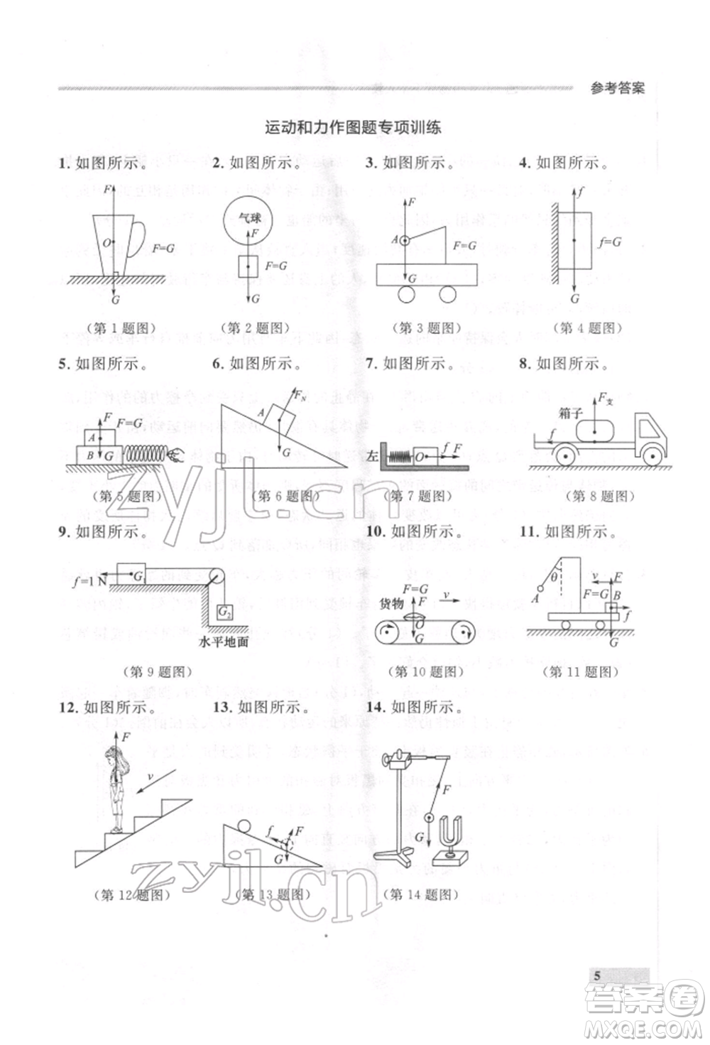 延邊大學(xué)出版社2022點(diǎn)石成金金牌每課通八年級(jí)下冊(cè)物理人教版大連專版參考答案