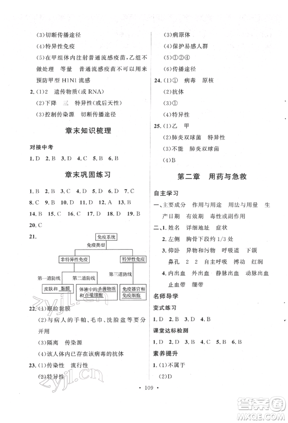 陜西人民出版社2022實驗教材新學案八年級下冊生物人教版參考答案