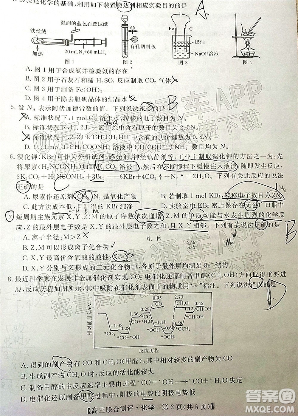 2022福建百校聯(lián)盟高三4月聯(lián)考化學試題及答案