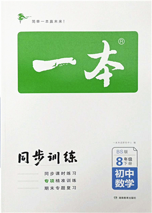 湖南教育出版社2022一本同步訓(xùn)練八年級(jí)數(shù)學(xué)下冊(cè)BS北師版答案