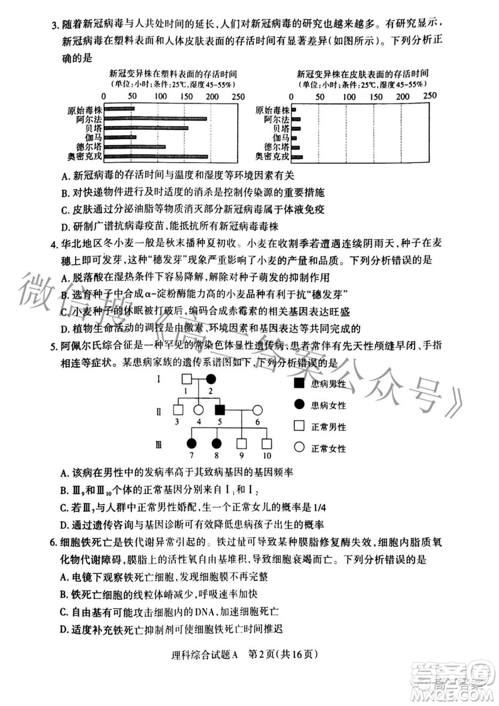 2022年山西省級名校聯(lián)考二沖刺卷理科綜合試題及答案