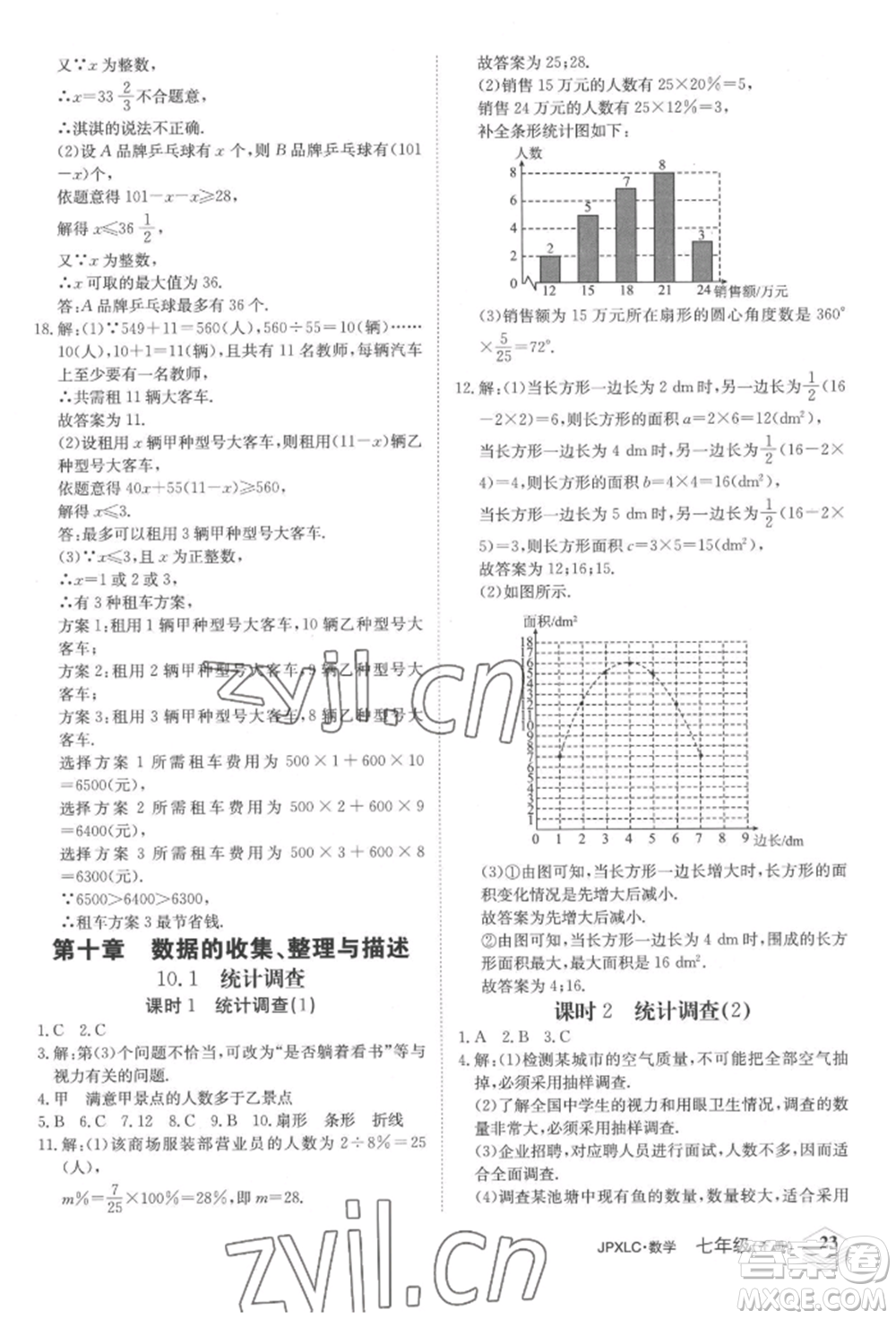 江西高校出版社2022金牌學(xué)練測(cè)七年級(jí)下冊(cè)數(shù)學(xué)人教版參考答案