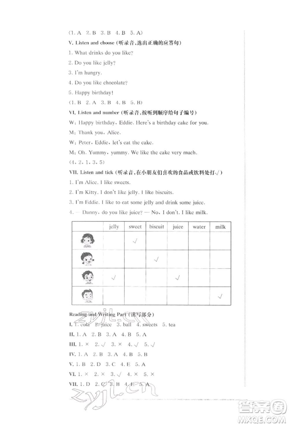 華東師范大學(xué)出版社2022上海名校名卷一年級(jí)下冊(cè)英語(yǔ)牛津版參考答案