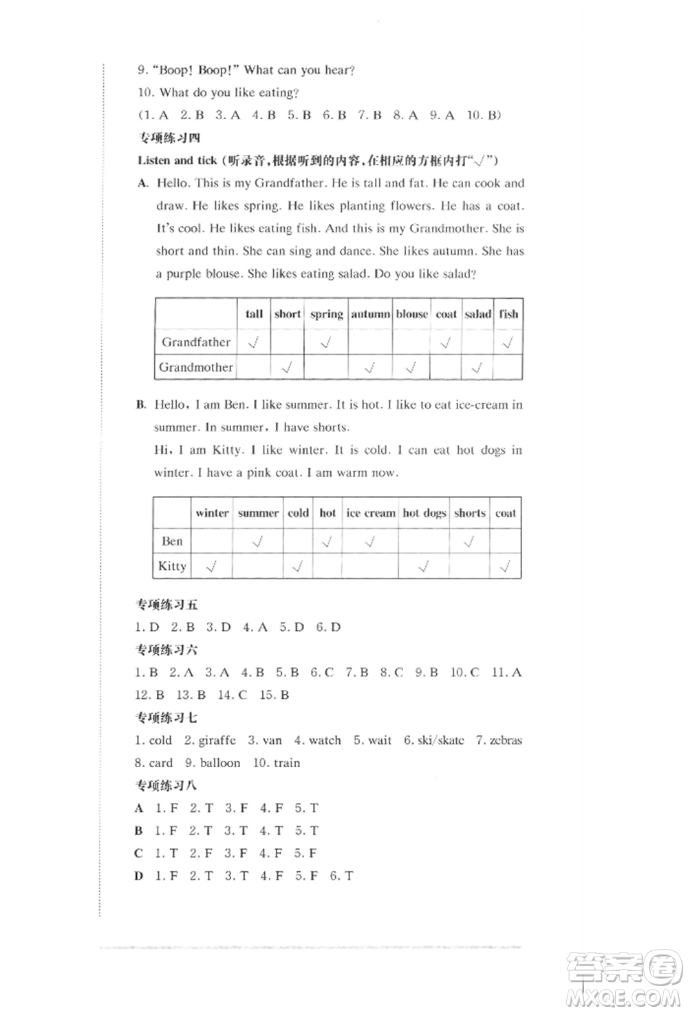 華東師范大學(xué)出版社2022上海名校名卷二年級(jí)下冊(cè)英語(yǔ)牛津版參考答案