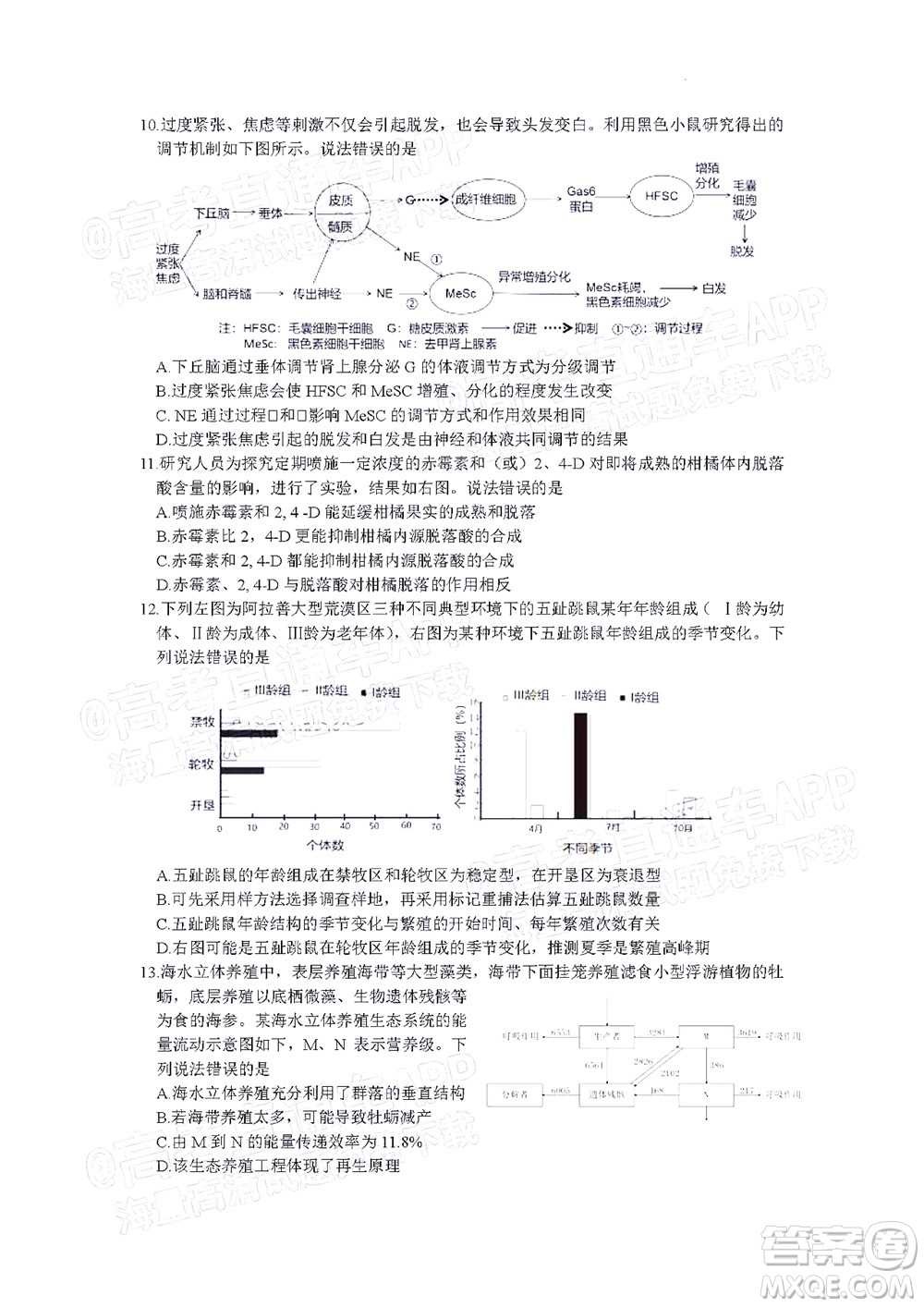 北京房山區(qū)2022年高考二?？荚囋嚲砀呷飳W(xué)試題及答案