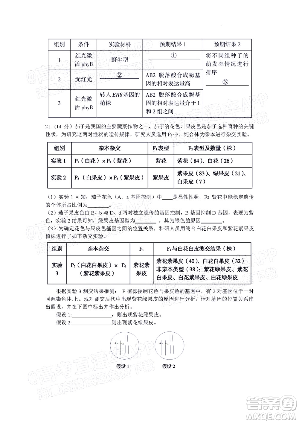 北京房山區(qū)2022年高考二?？荚囋嚲砀呷飳W(xué)試題及答案