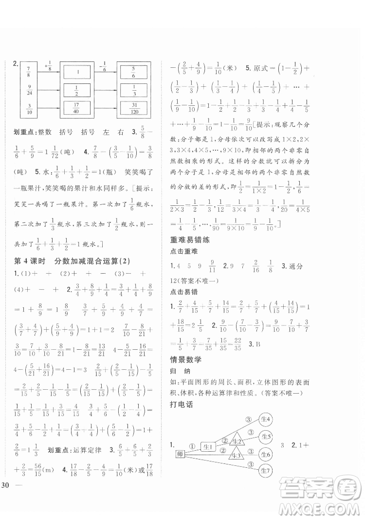 吉林人民出版社2022全科王同步課時練習(xí)數(shù)學(xué)五年級下冊新課標(biāo)人教版答案