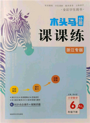 湖南師范大學出版社2022木頭馬分層課課練六年級下冊數(shù)學人教版浙江專版參考答案