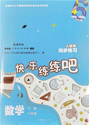 青海人民出版社2022快樂練練吧同步練習(xí)六年級數(shù)學(xué)下冊人教版青海專用答案