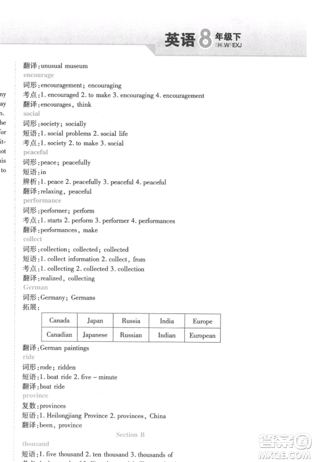 北方婦女兒童出版社2022精析巧練課時(shí)達(dá)標(biāo)八年級(jí)下冊(cè)英語(yǔ)人教版參考答案