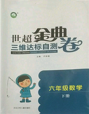 河北少年兒童出版社2022世超金典三維達標(biāo)自測卷六年級下冊數(shù)學(xué)人教版參考答案