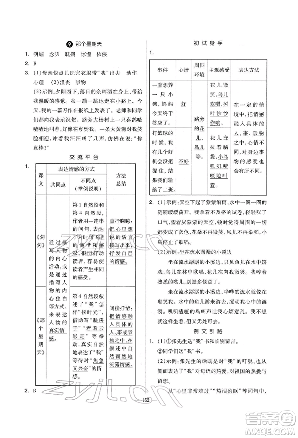 山東科學技術(shù)出版社2022新思維伴你學單元達標測試卷六年級下冊語文人教版參考答案