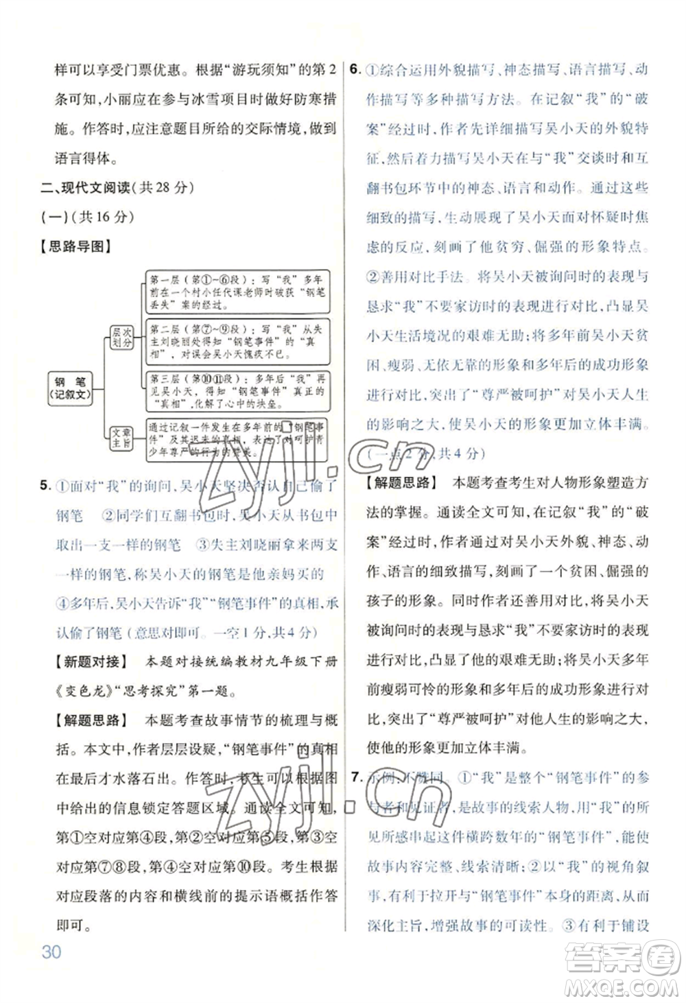 延邊教育出版社2022金考卷百校聯(lián)盟中考信息卷語文通用版河南專版參考答案