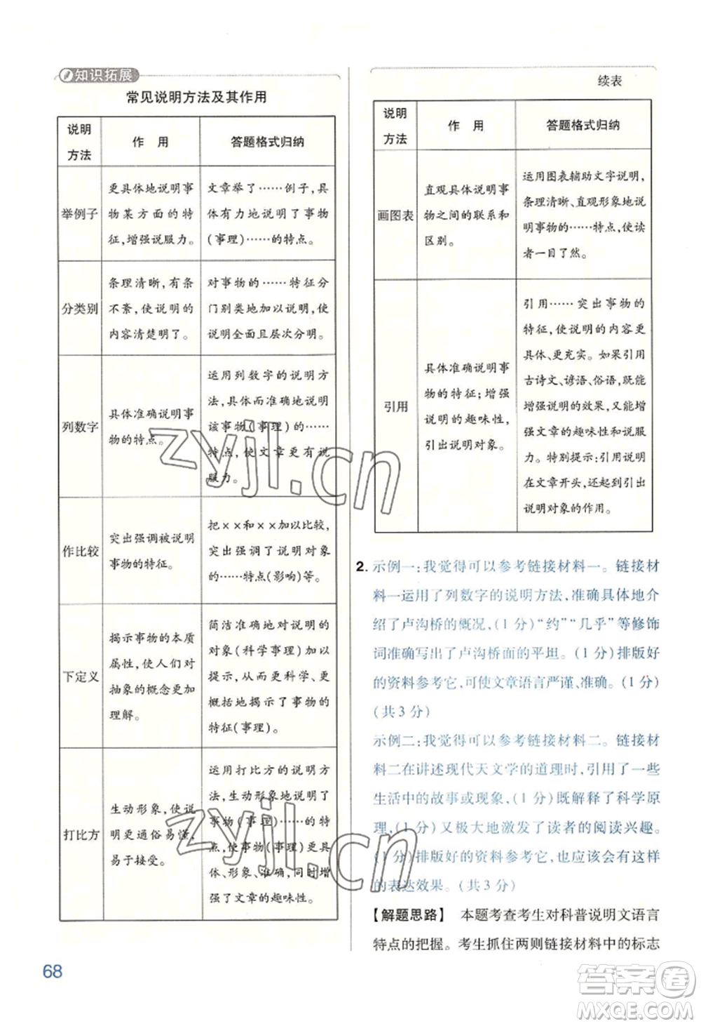 延邊教育出版社2022金考卷百校聯(lián)盟中考信息卷語文通用版河南專版參考答案