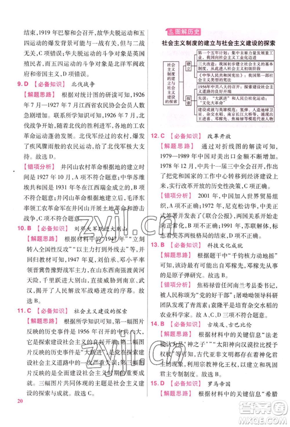 延邊教育出版社2022金考卷百校聯(lián)盟中考信息卷歷史通用版江西專版參考答案