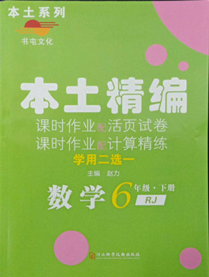 河北科學技術(shù)出版社2022本土精編數(shù)學六年級下冊人教版答案