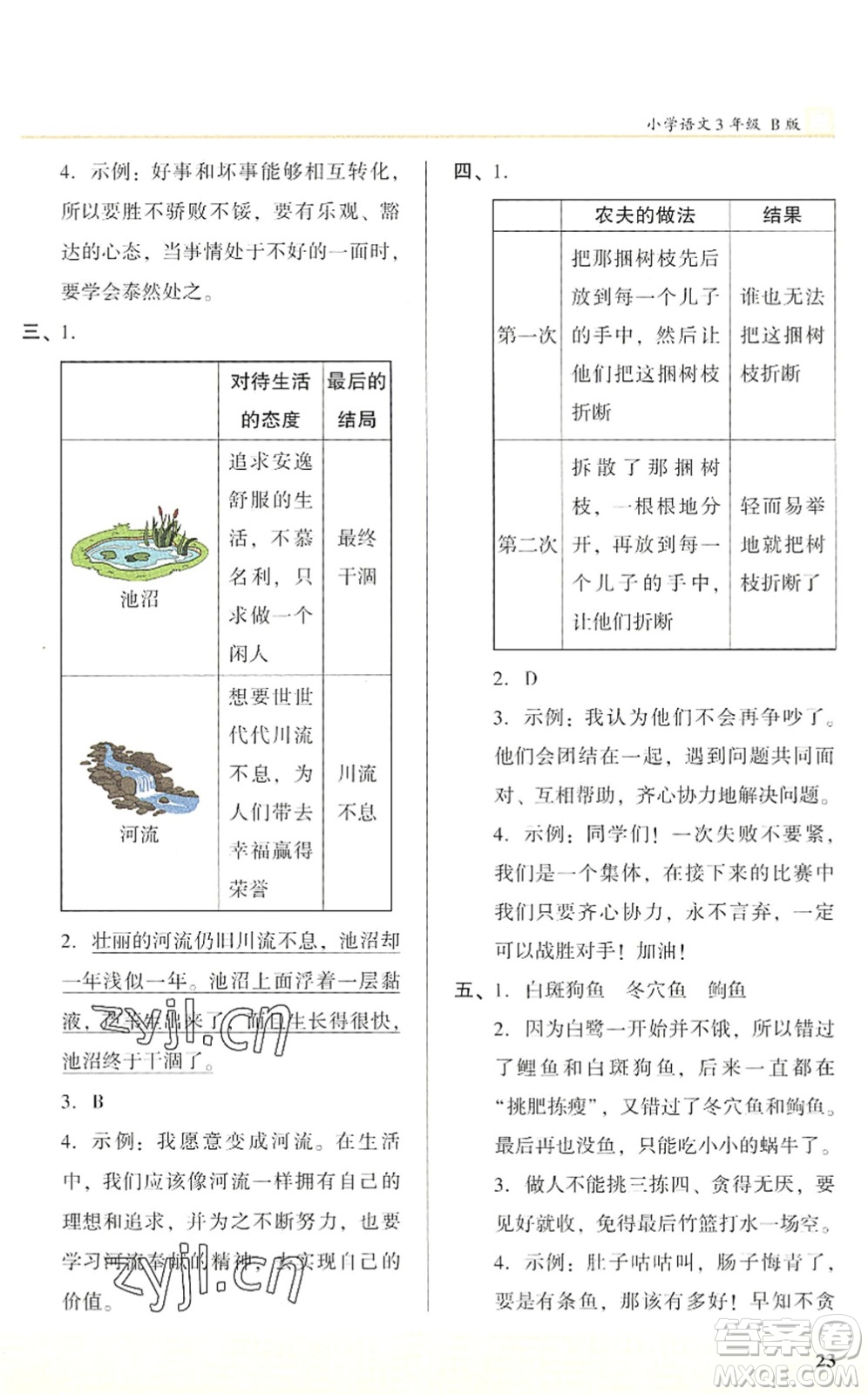 江蘇鳳凰文藝出版社2022木頭馬閱讀力測(cè)評(píng)三年級(jí)語(yǔ)文下冊(cè)B版武漢專(zhuān)版答案