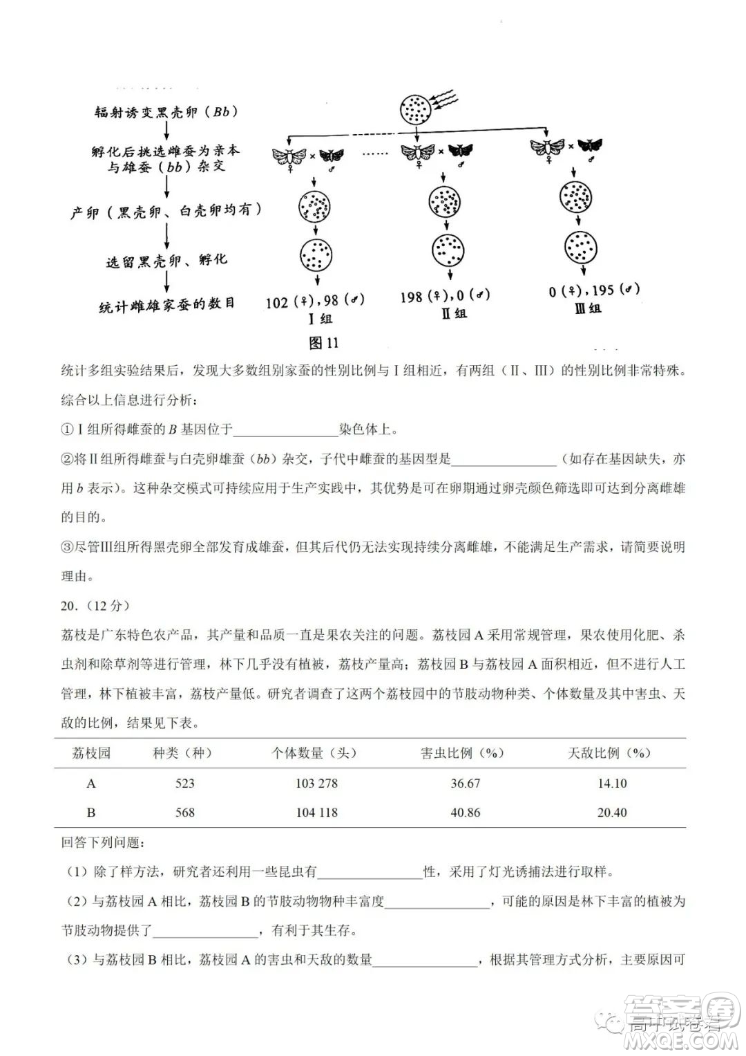 2022高考真題新高考廣東卷生物試題及答案解析