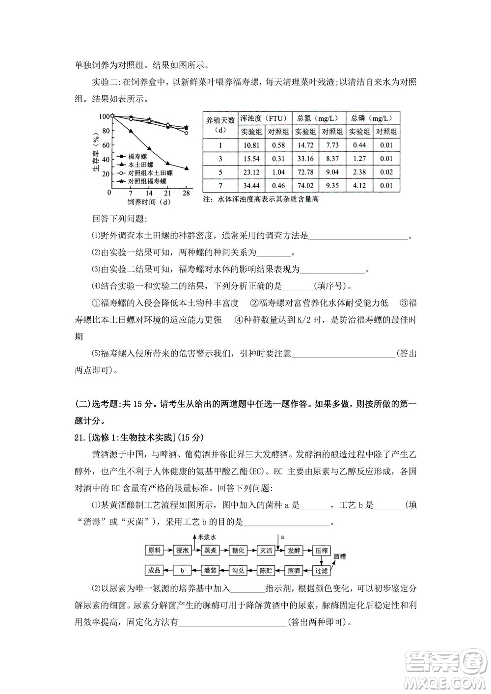 2022高考真題新高考湖南卷生物試題及答案解析