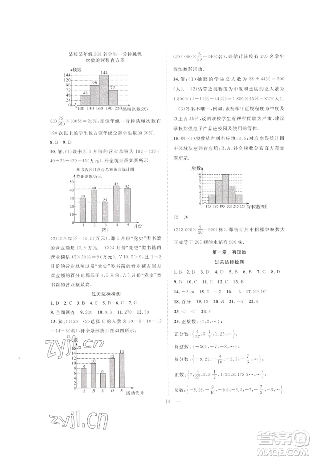 合肥工業(yè)大學(xué)出版社2022假期伴你行暑假復(fù)習(xí)計(jì)劃七年級數(shù)學(xué)人教版參考答案