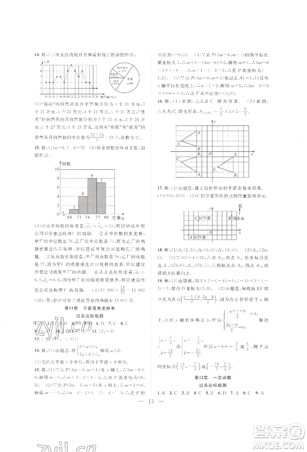 合肥工業(yè)大學(xué)出版社2022假期伴你行暑假復(fù)習(xí)計劃八年級數(shù)學(xué)滬科版參考答案