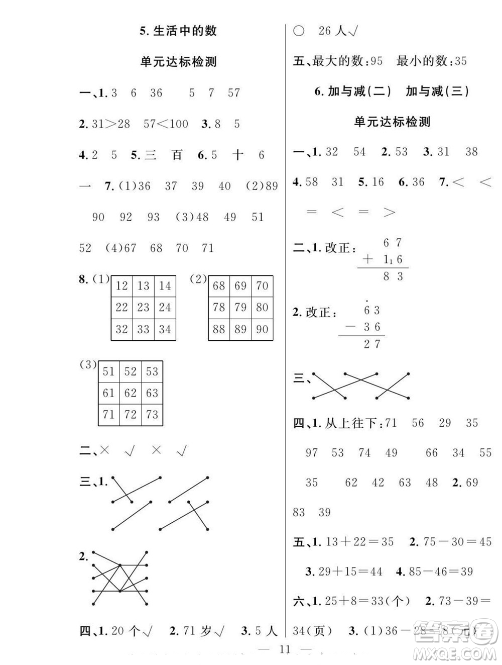 吉林教育出版社2022優(yōu)等生快樂暑假最佳復(fù)習(xí)計(jì)劃一年級(jí)數(shù)學(xué)北師版答案