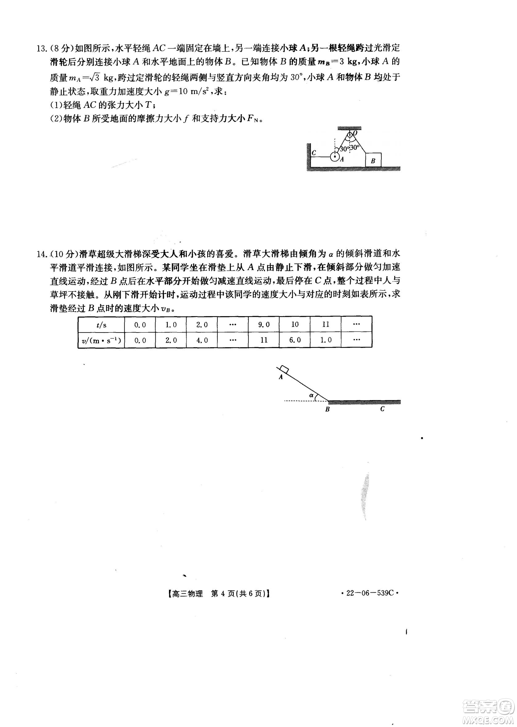 洛陽(yáng)創(chuàng)新發(fā)展聯(lián)盟2023屆高三摸底考試物理試題及答案