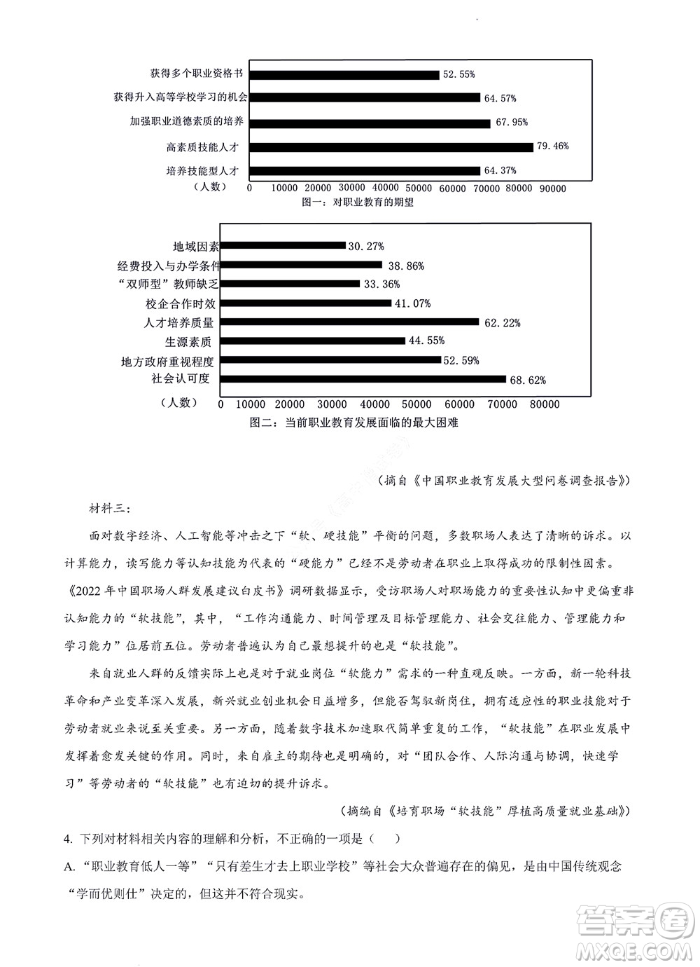 河南省安陽市2022-2023學(xué)年高三年級(jí)TOP二十名校調(diào)研摸底考試高三語文試題及答案