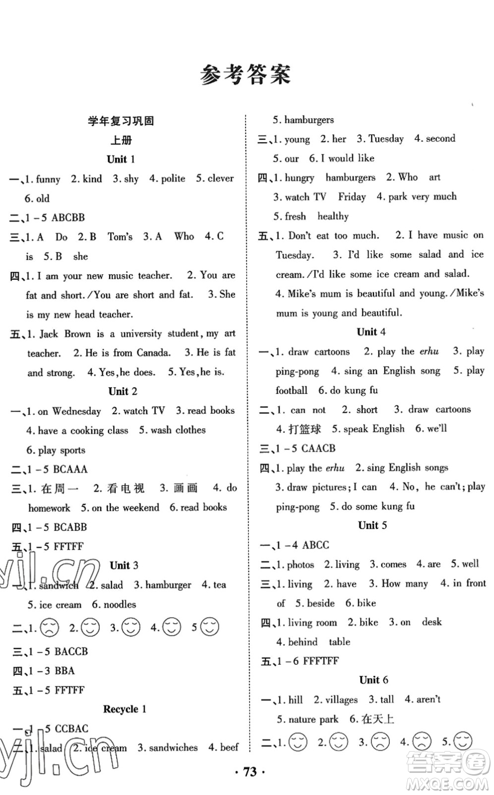 合肥工業(yè)大學(xué)出版社2022暑假零距離五年級(jí)英語(yǔ)人教版答案