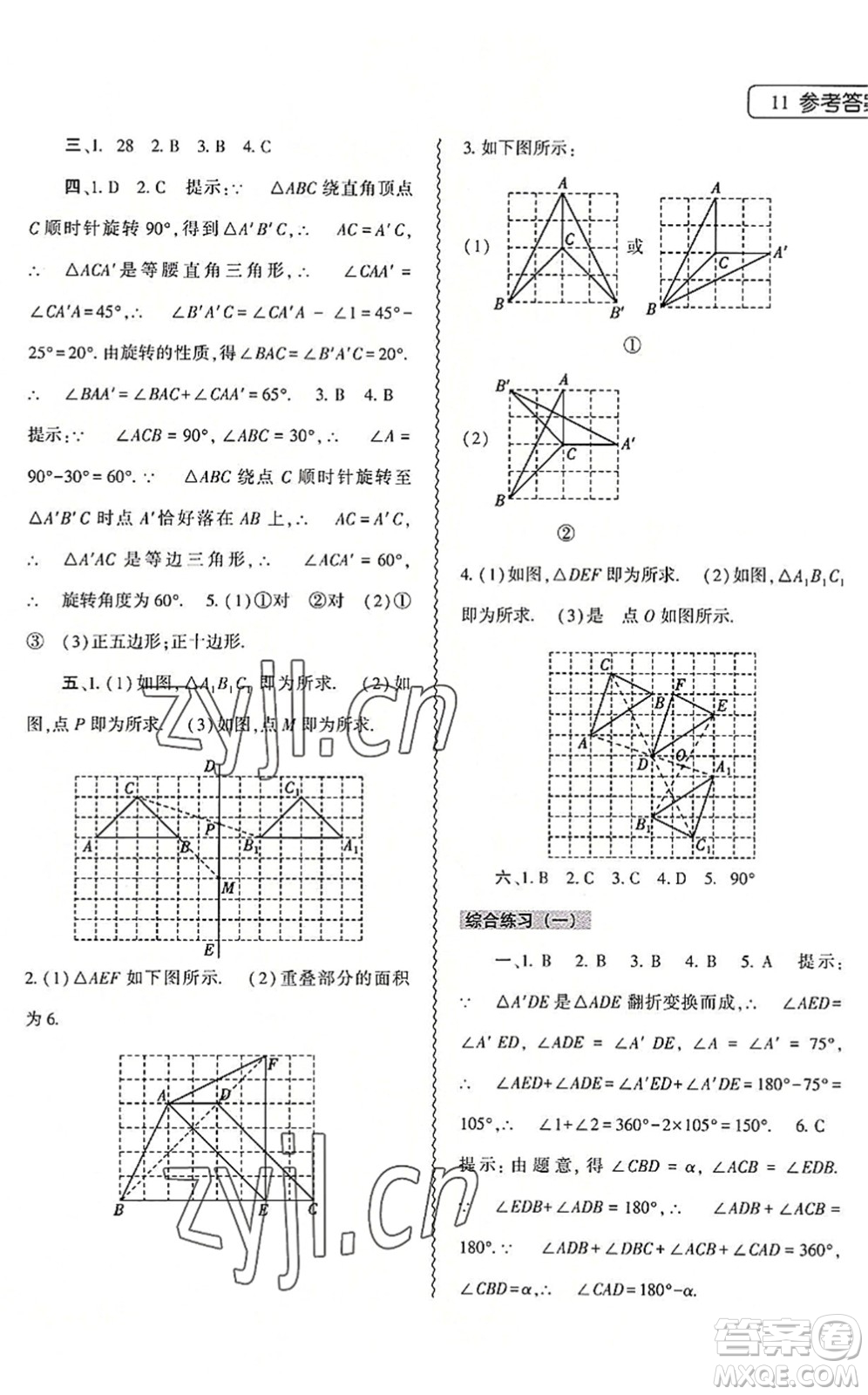 大象出版社2022數學暑假作業(yè)本七年級華東師大版答案