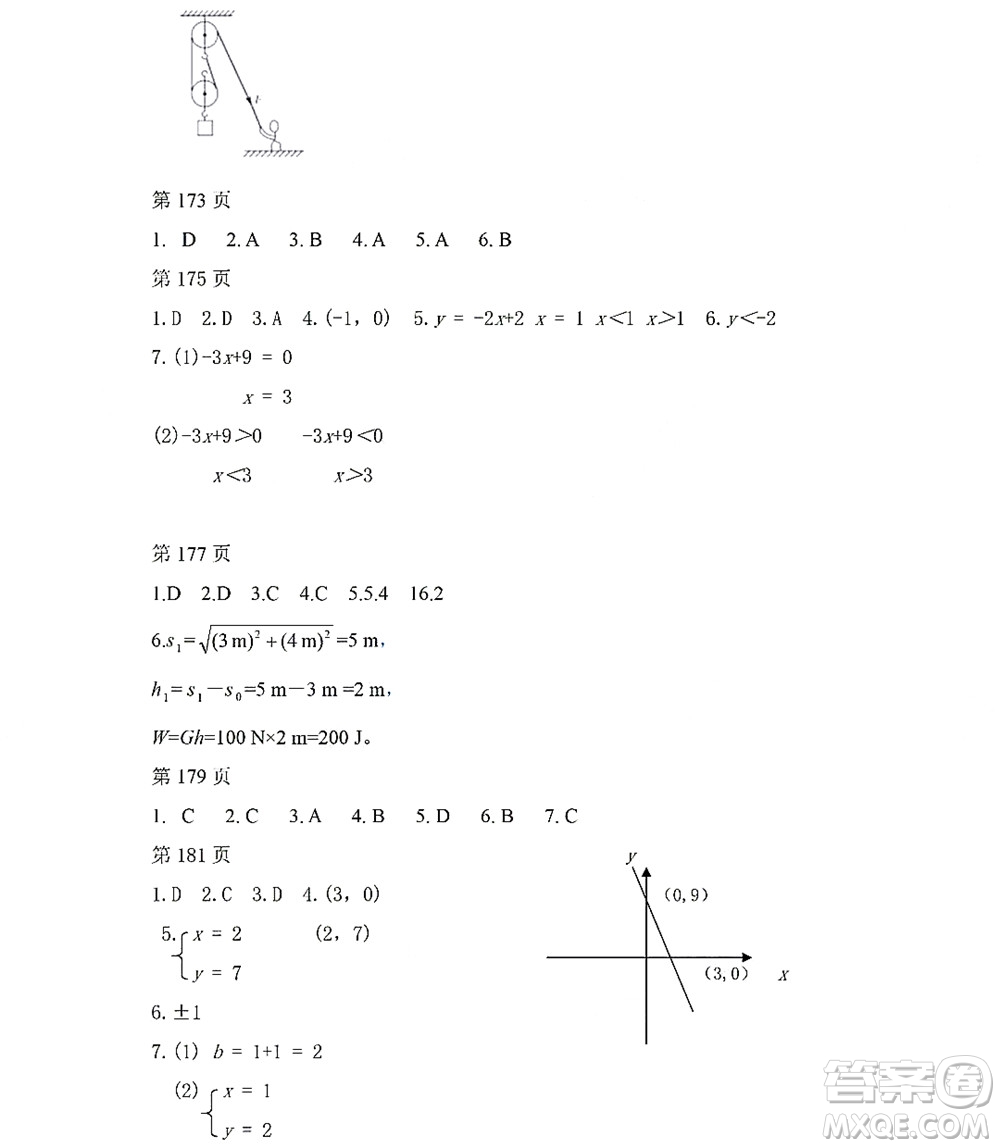 黑龍江少年兒童出版社2022Happy假日暑假五四學制八年級理科答案