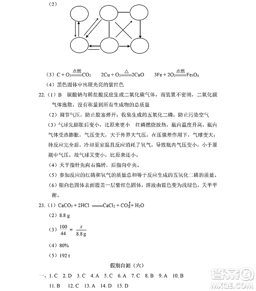 黑龍江少年兒童出版社2022Happy假日暑假五四學制八年級理科答案