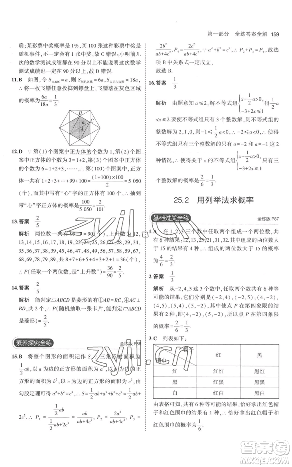 教育科學(xué)出版社2023年5年中考3年模擬九年級上冊化學(xué)人教版參考答案