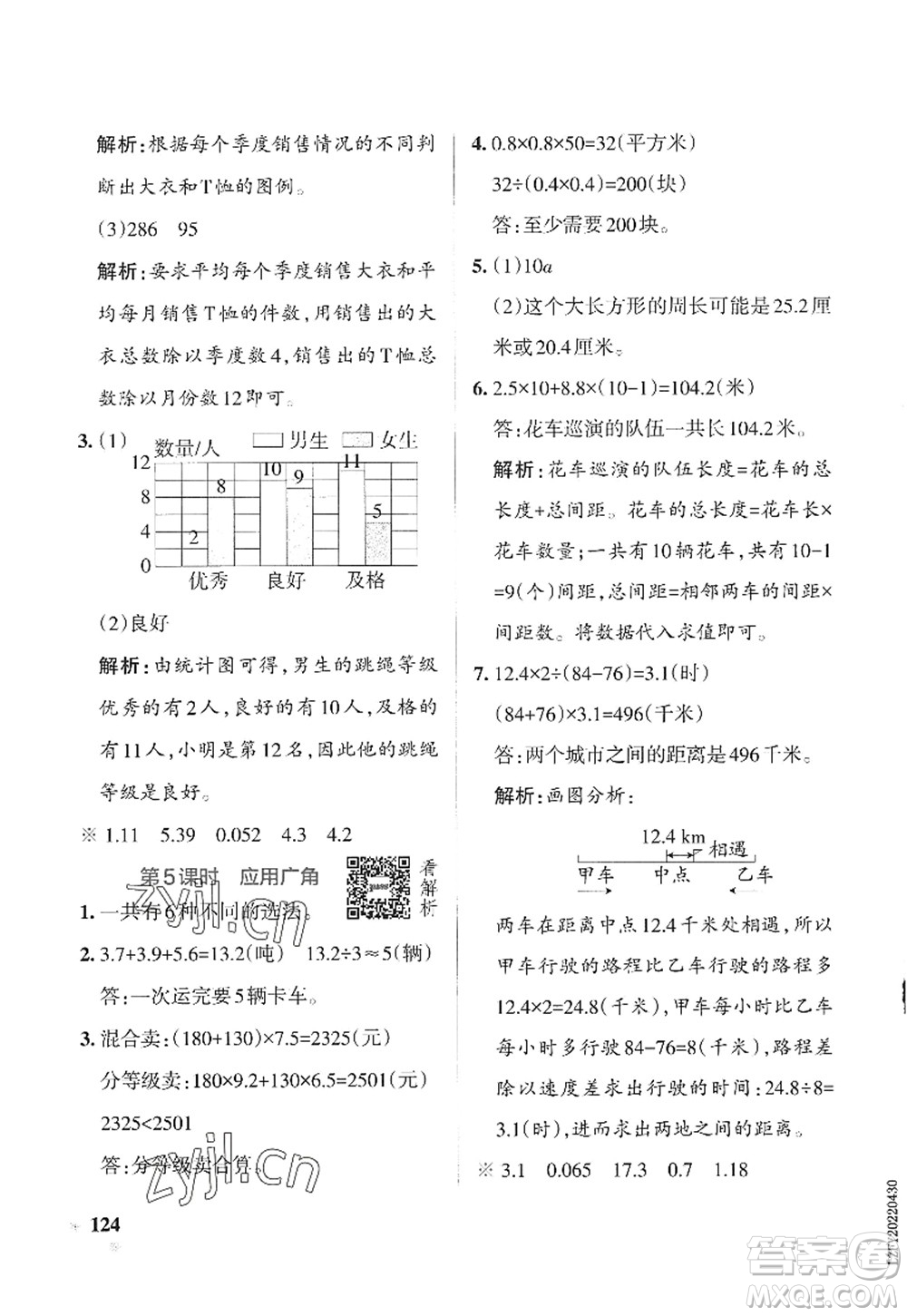 陜西師范大學(xué)出版總社2022PASS小學(xué)學(xué)霸作業(yè)本五年級數(shù)學(xué)上冊SJ蘇教版答案