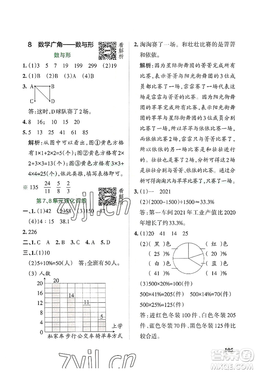 遼寧教育出版社2022PASS小學(xué)學(xué)霸作業(yè)本六年級(jí)數(shù)學(xué)上冊(cè)RJ人教版答案