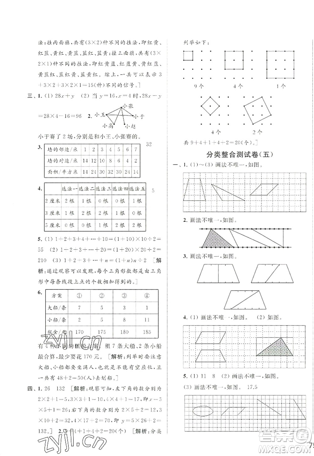 北京教育出版社2022亮點(diǎn)給力大試卷五年級(jí)數(shù)學(xué)上冊(cè)江蘇版答案