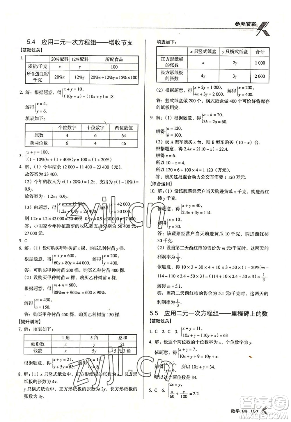 廣東經(jīng)濟(jì)出版社2022全優(yōu)點(diǎn)練課計(jì)劃八年級(jí)數(shù)學(xué)上冊(cè)北師大版答案