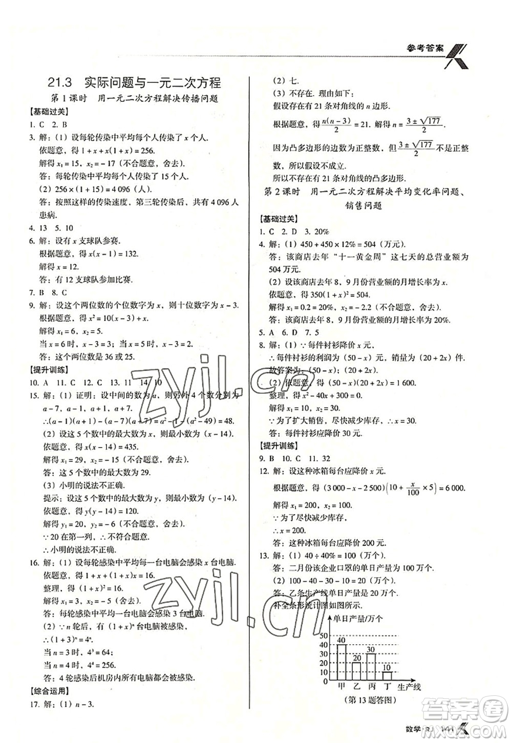 廣東經(jīng)濟(jì)出版社2022全優(yōu)點(diǎn)練課計(jì)劃九年級(jí)數(shù)學(xué)上冊(cè)RJ人教版答案