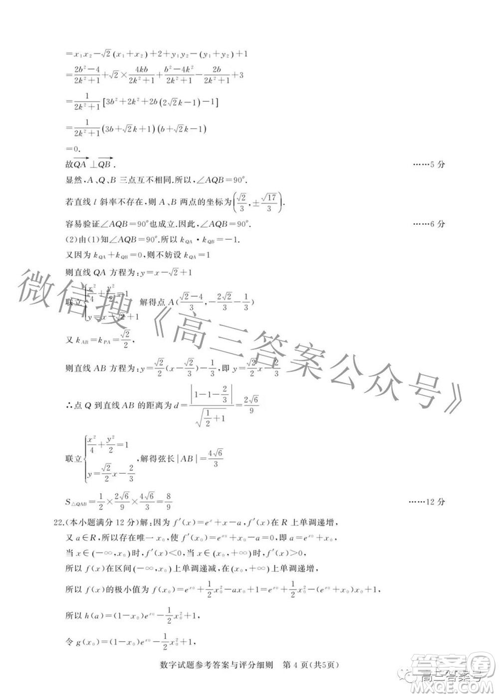 湖北省高中名校聯(lián)盟2023屆新高三第一次聯(lián)合測評數(shù)學試題及答案